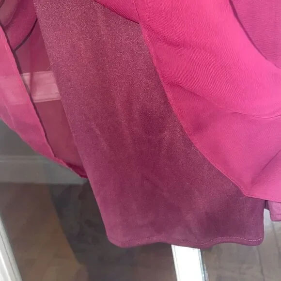 Preowned speechless burgundy lace halter top maxi gown dress junior teen size 3 - Picture 8 of 14